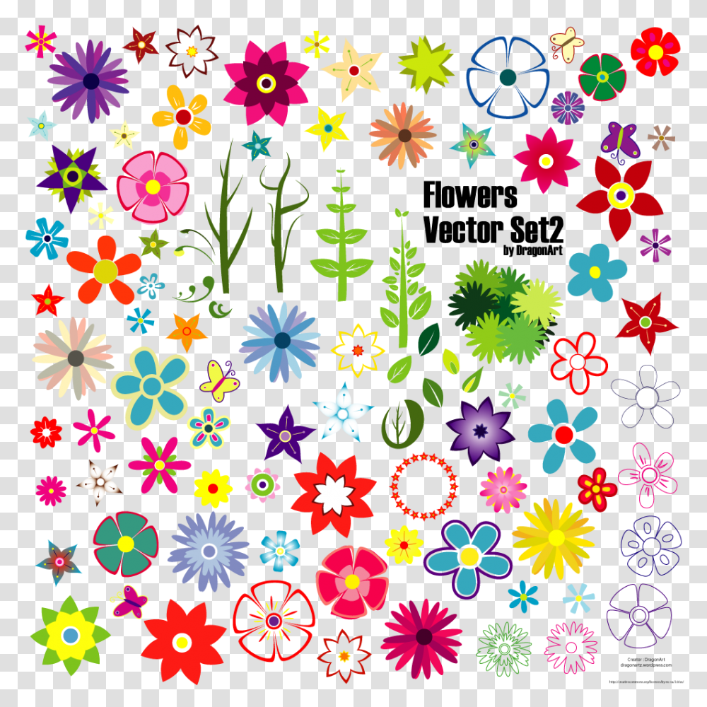 Flowers Vector Flowers Vector Set 2 Free Download Flowers Vector Art Free Download, Pattern, Rug, Graphics, Floral Design Transparent Png