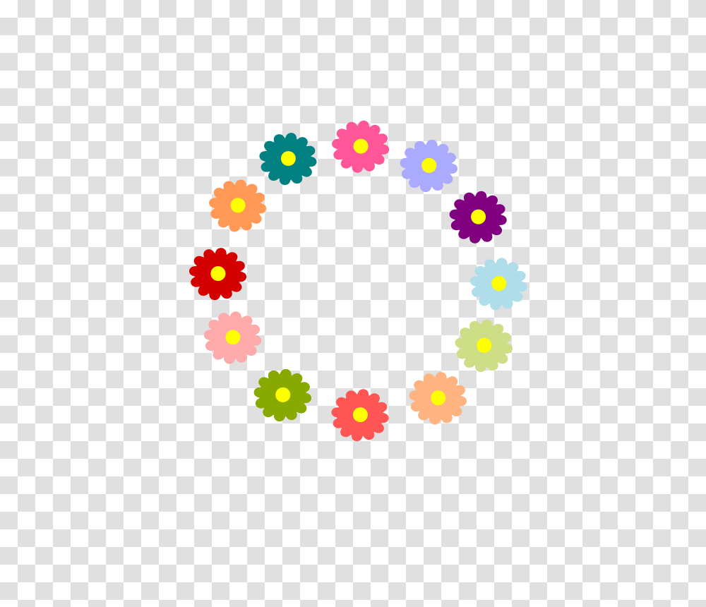 Flowers Vectors Clipart Wreath, Pattern, Rug, Bowl Transparent Png