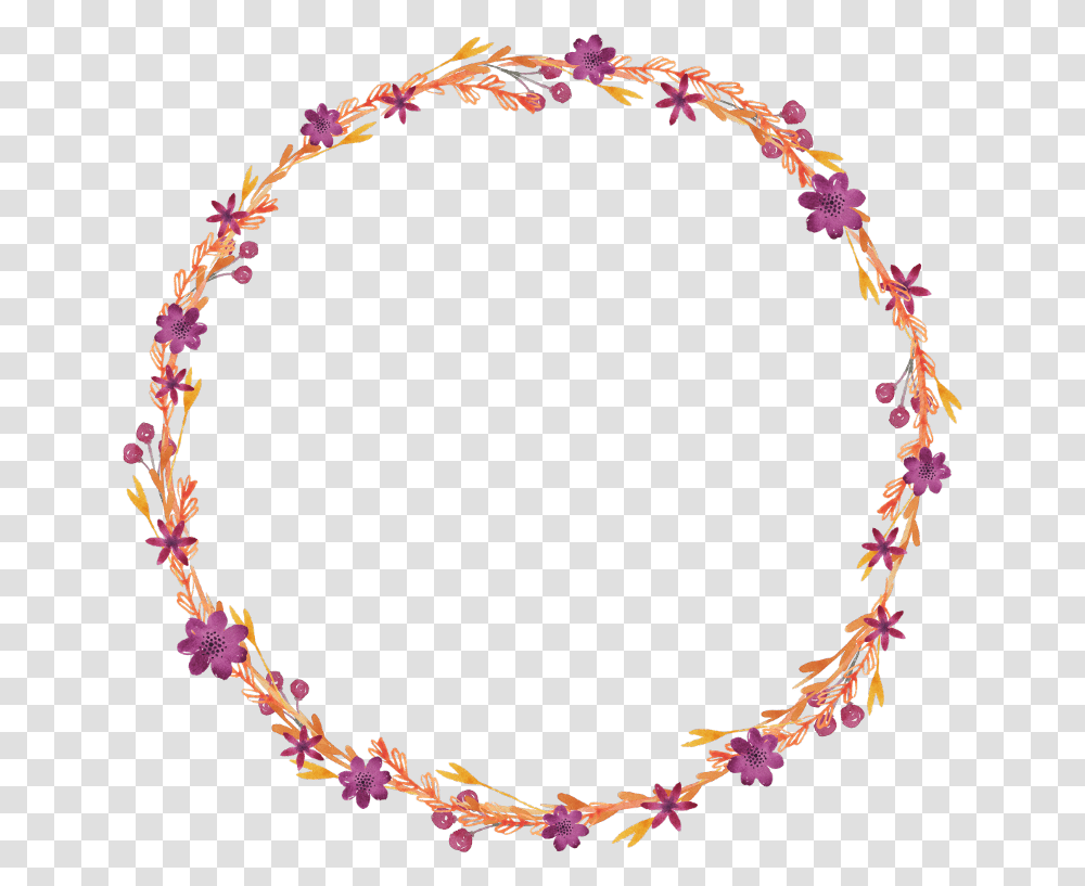 Flowers Vines Leaves Vinesandleaves Wreath Circle Beaded Chain Anklet, Bracelet, Jewelry, Accessories, Accessory Transparent Png