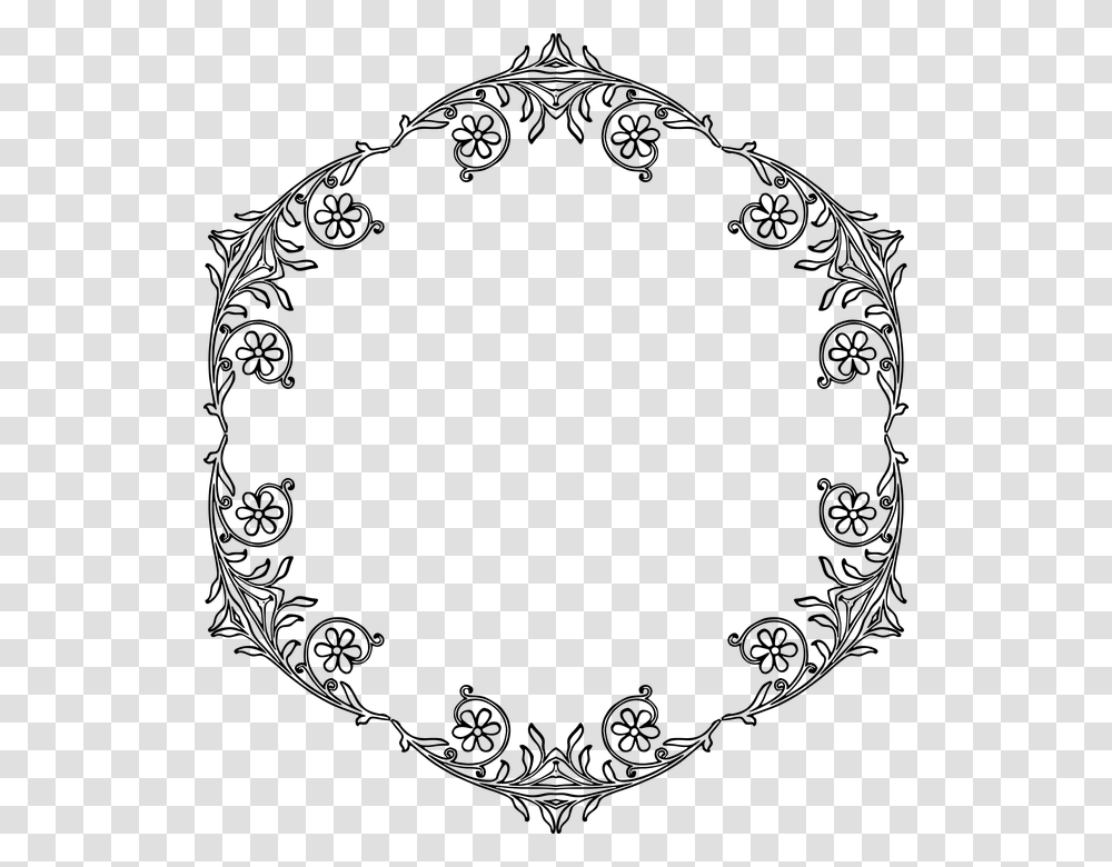 Flowers Vintage Vector Floral Frame Borders Vector Black And White, Gray, World Of Warcraft Transparent Png