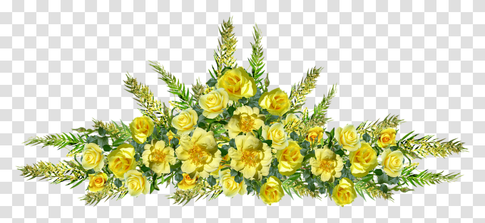 Flowers Yellow Roses Bouquet, Plant, Blossom, Floral Design, Pattern Transparent Png