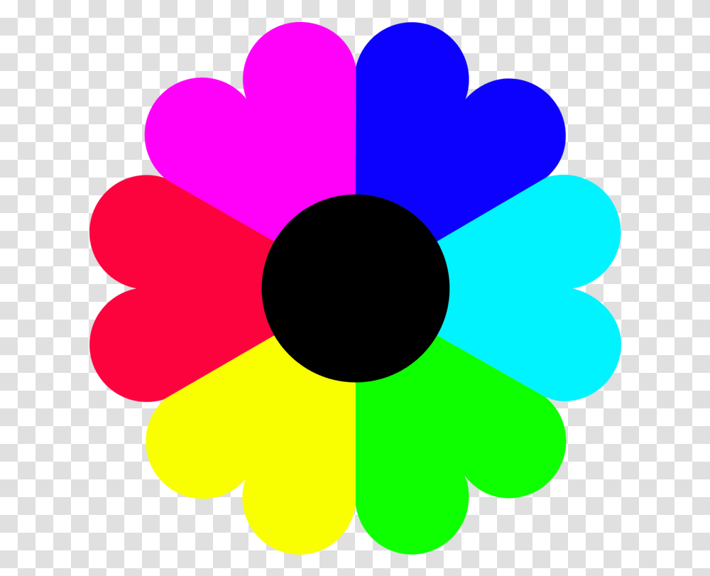 Flowersymmetrypetal Clipart Royalty Free Svg Rainbow Flower Clipart, Light, Dynamite, Bomb, Weapon Transparent Png