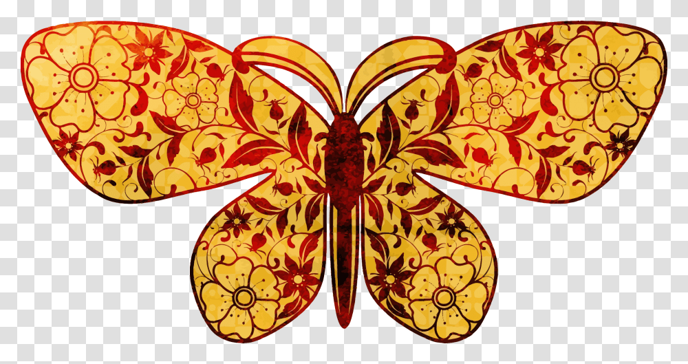 Flowery Butterfly Clip Arts Butterfly, Floral Design, Pattern, Dragonfly Transparent Png