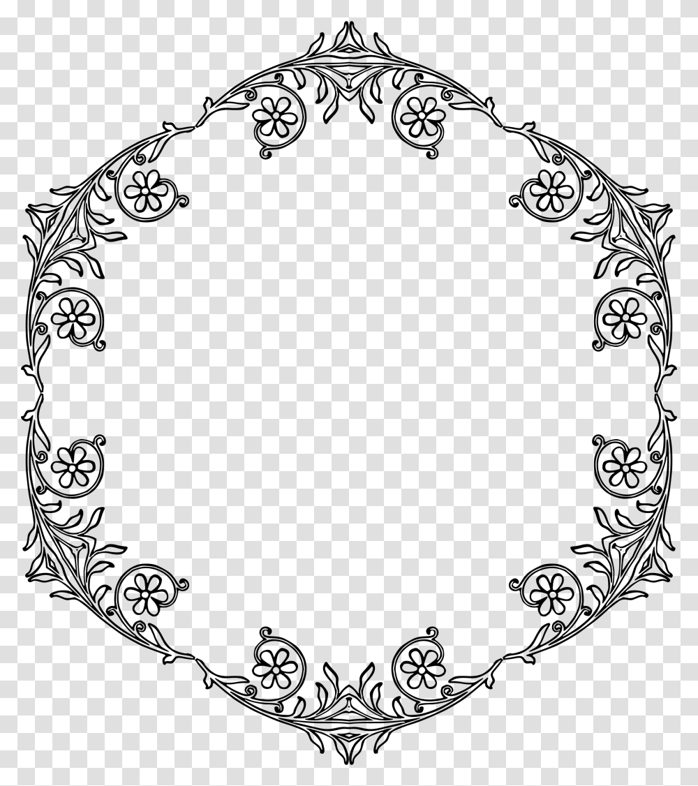 Flowery Vintage Frame Icons, Gray, World Of Warcraft Transparent Png