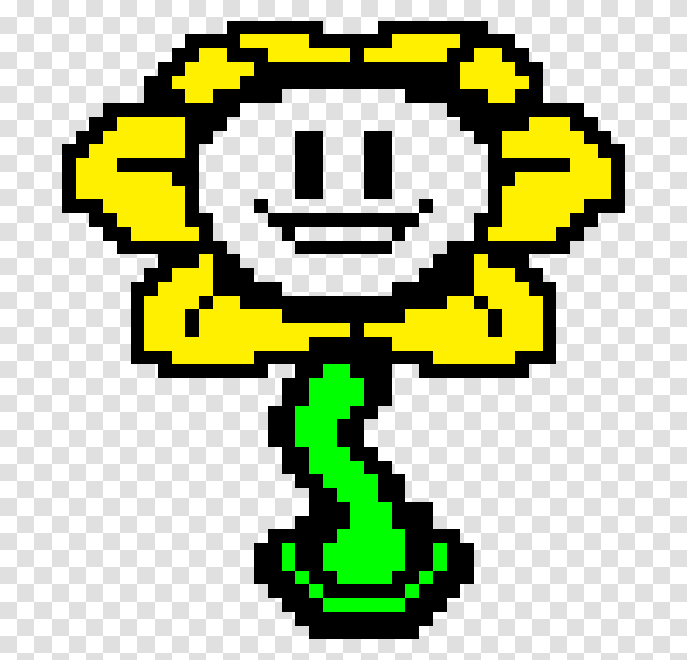 Flowey The Flower Pixel Art Maker, Pac Man Transparent Png