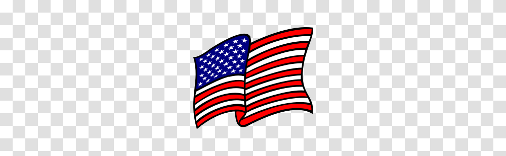 Flowing American Flag Clipart Transparent Png