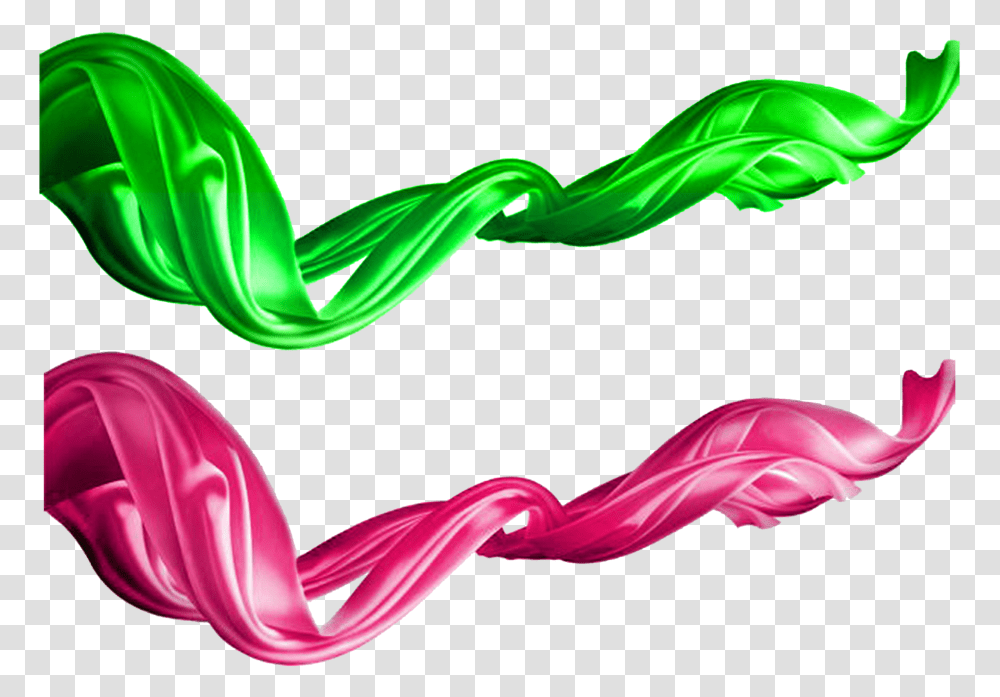 Flowing Pink Ribbon Pink Silk Ribbon, Graphics, Art, Purple, Light Transparent Png