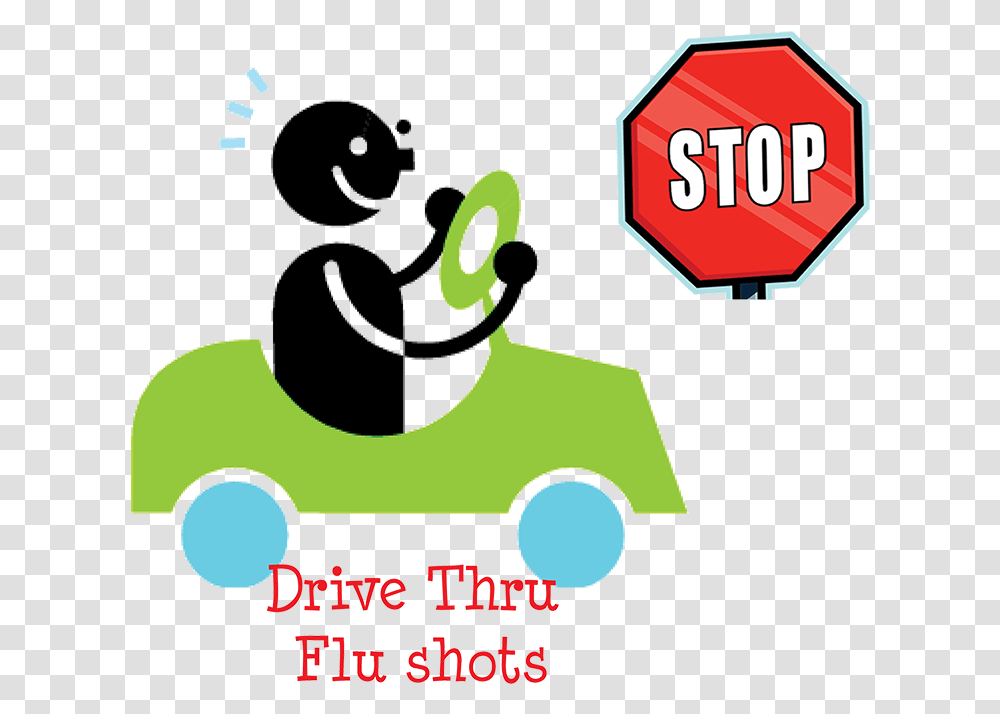 Flu Driving, Road Sign, Stopsign Transparent Png