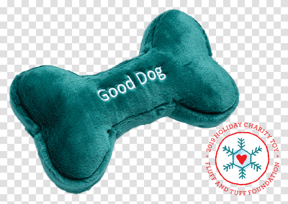 Fluff Amp Tuff The Good Dog Bone Dog Toy, Cushion, Pillow, Plush Transparent Png