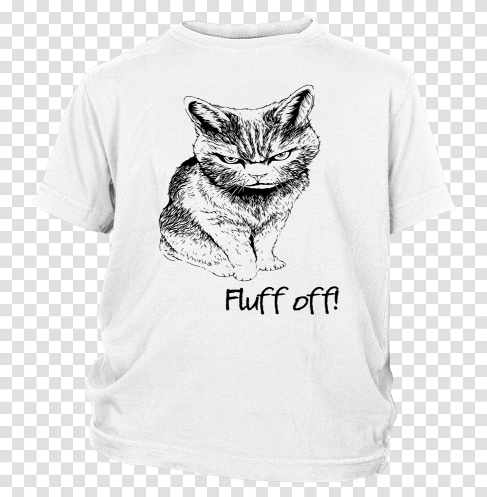 Fluff Off Angry Cat Lucifer 2019 T Shirt Ella Lucifer T Shirts, Apparel, T-Shirt, Pet Transparent Png