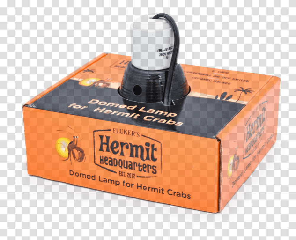 Fluker S Domed Lamp For Hermit Crabs, Box, Bottle, Carton, Cardboard Transparent Png