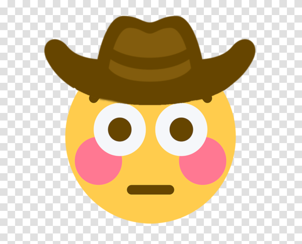Flushed Emoji Flushedcowboy Discord Emoji Discord Discord Flushed Emoji, Clothing, Apparel, Cowboy Hat Transparent Png