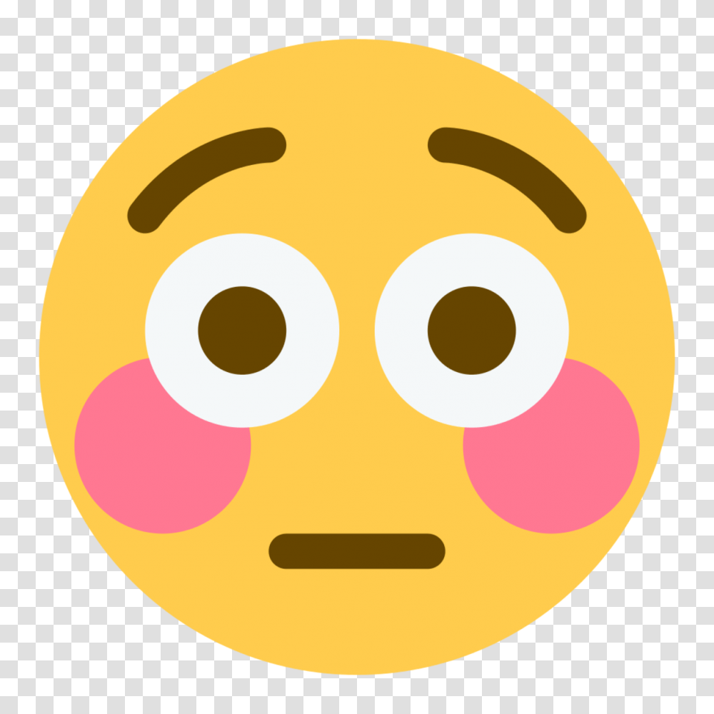 Flushed Face Emoji Image Discord Flushed Emoji, Tennis Ball, Sport, Sports, Food Transparent Png