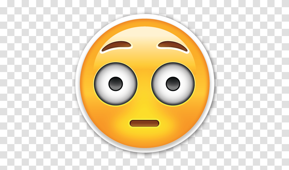 Flushed Face Emojis Emoji Emoji Stickers And Emoticon, Pac Man, Piercing, Bowl, Mask Transparent Png