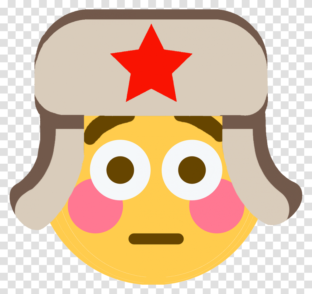Flushed Russian Discord Emoji Soviet Flag Emoji Discord, Logo, Trademark Transparent Png