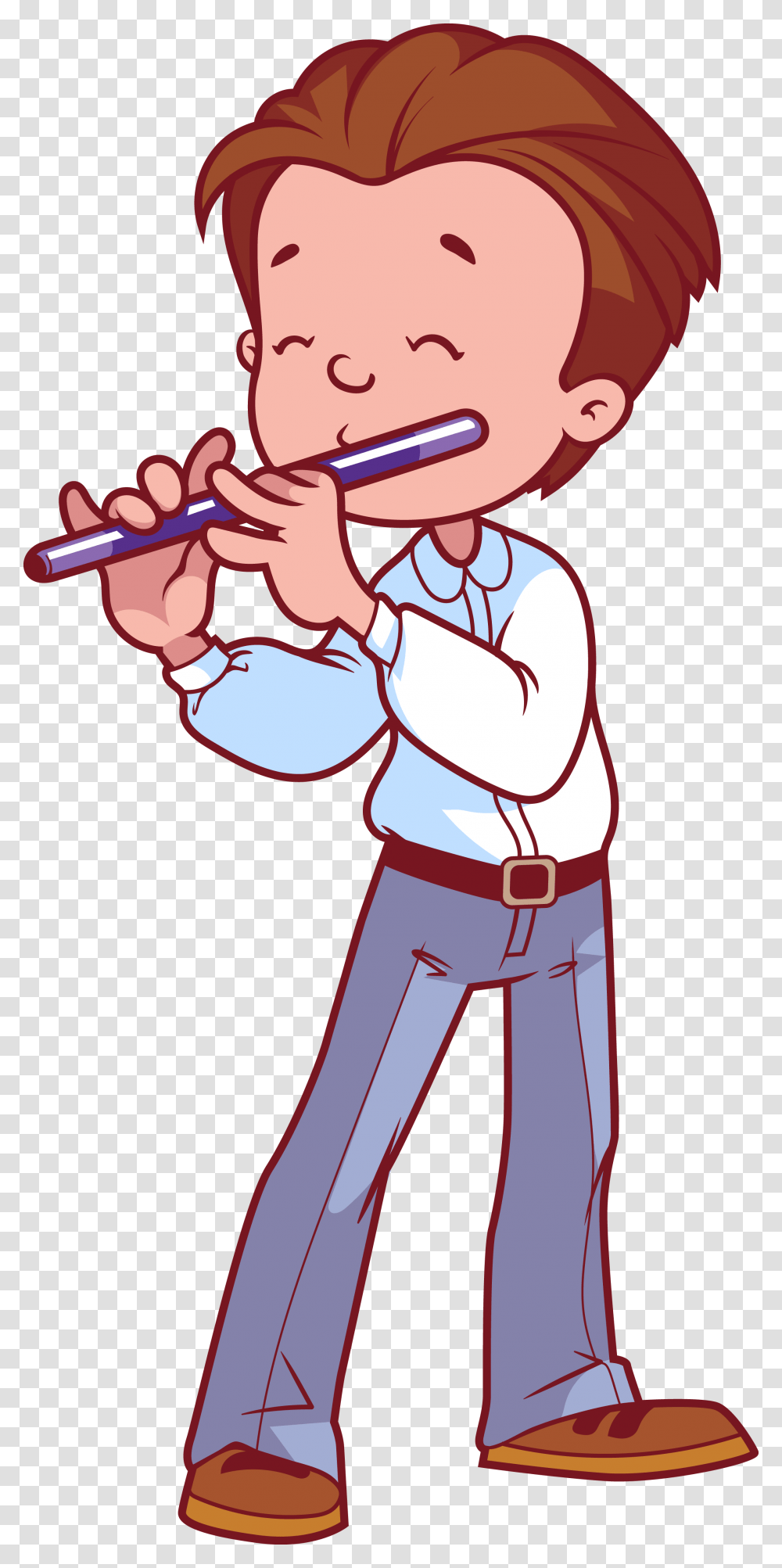 Flutes Clipart Musician Clipart Boy With Flute, Leisure Activities, Musical Instrument, Karaoke Transparent Png