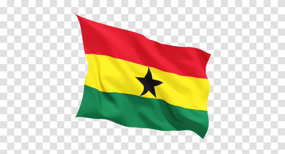 Fluttering Flag Illustration Of Flag Of Ghana, American Flag Transparent Png