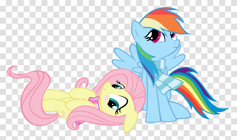 Fluttershy And Rainbow Dash By Muhmuhmuhimdead Fluttershy Fluttershy Loves Rainbow Dash, Floral Design, Pattern Transparent Png