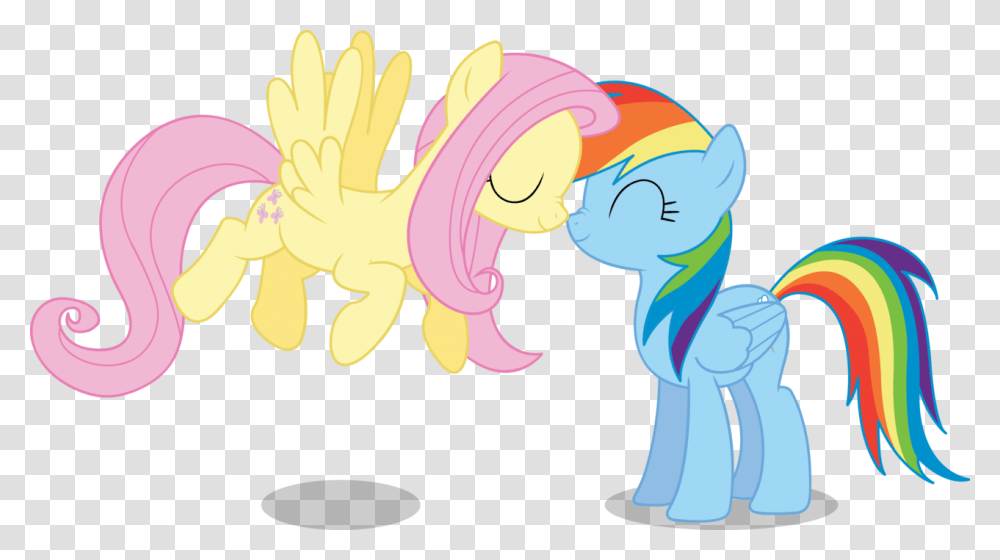 Fluttershy Et Rainbow Dash Pony Download Mlp Fluttershy And Rainbow Dash, Outdoors, Bird Transparent Png