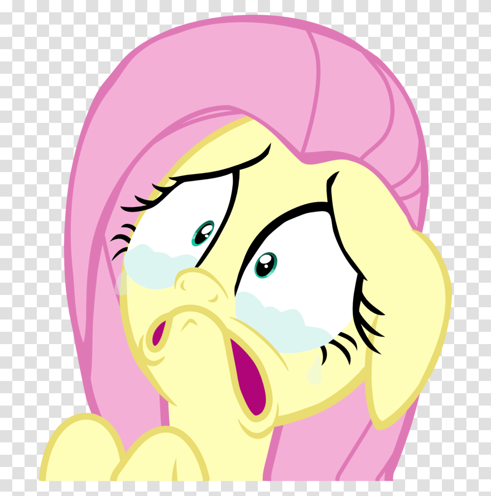 Fluttershy Is Going To Cry By Mighty355 Mlp Fluttershy Crying, Apparel, Face Transparent Png