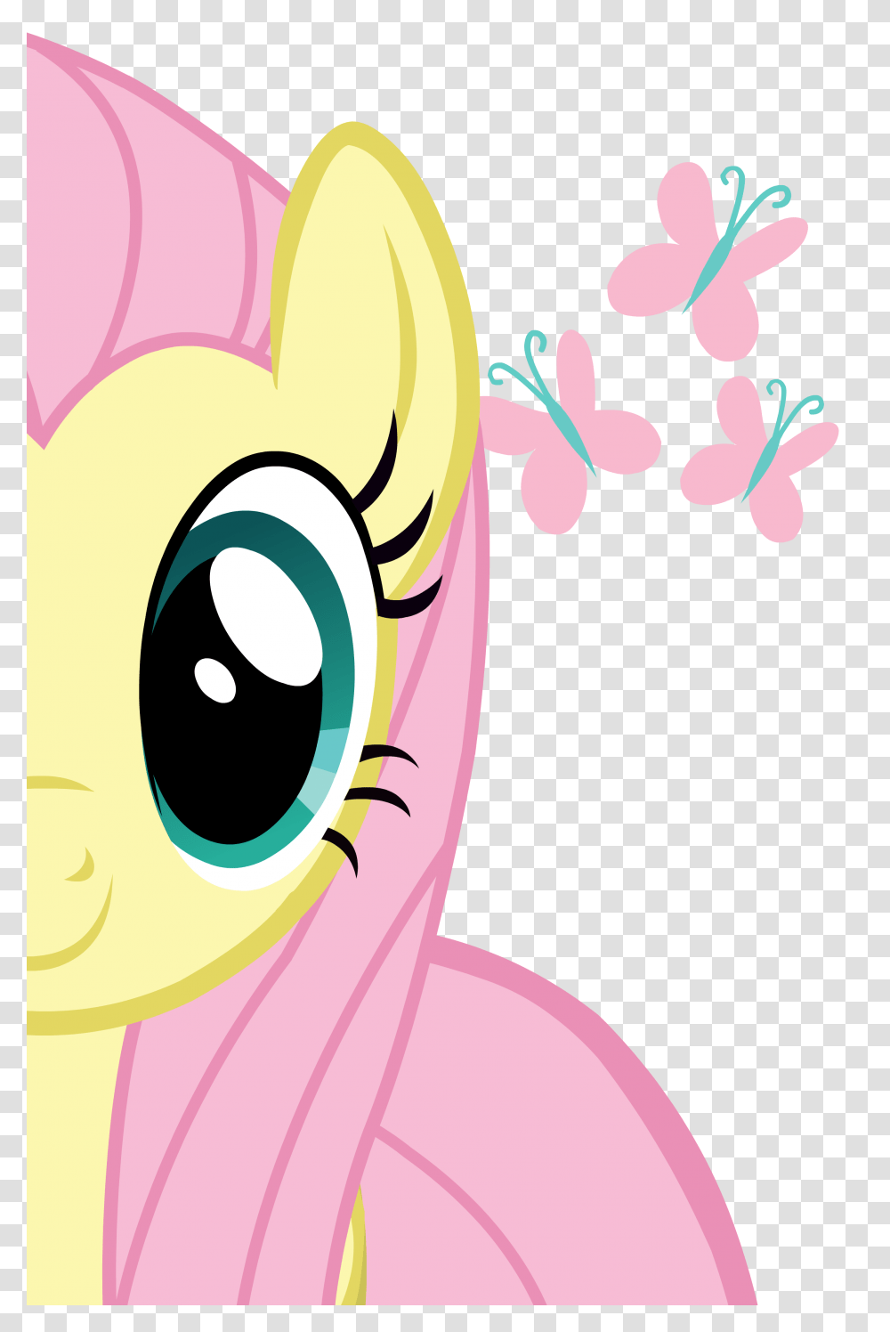 Fluttershy Mlp, Floral Design, Pattern Transparent Png