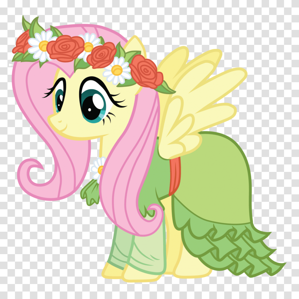 Fluttershy My Little Pony Fluttershy Dress Laura, Floral Design, Pattern Transparent Png