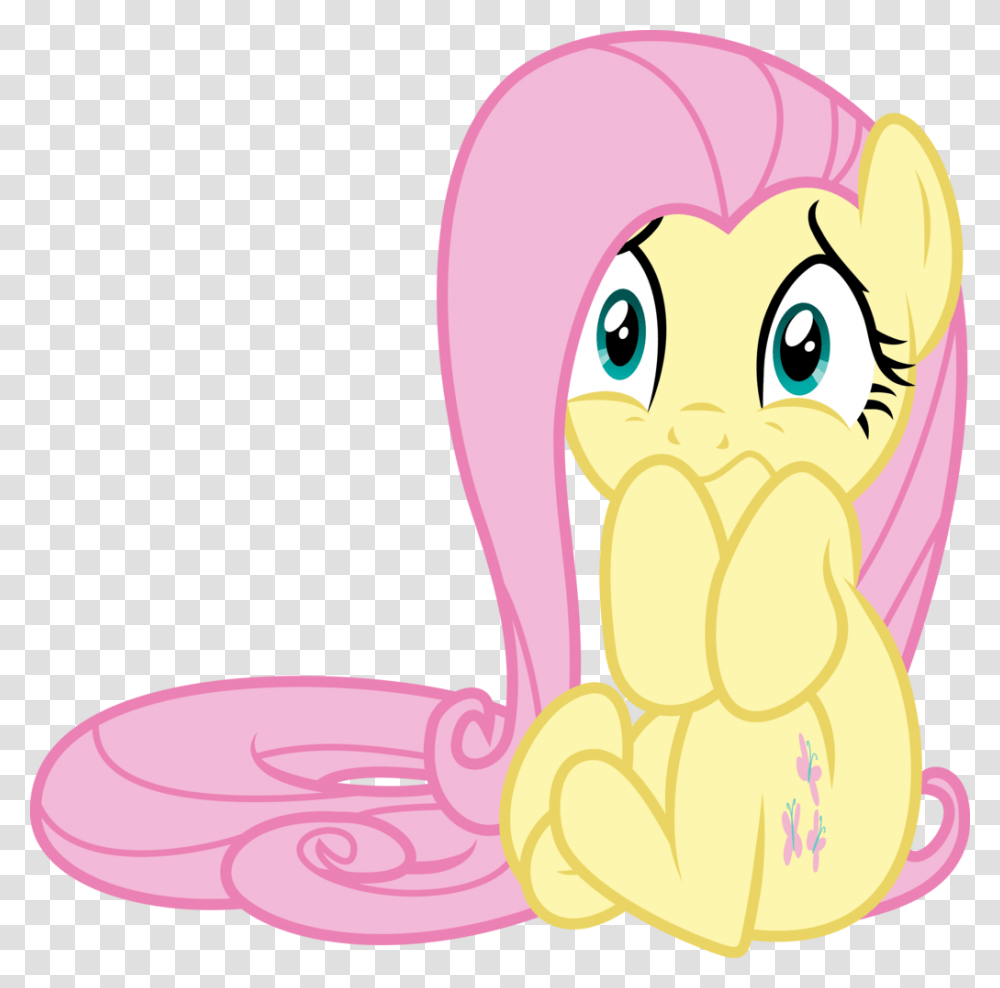 Fluttershy Rainbow Dash Pinkie Pie Pony Applejack My Little Pony Scared Fluttershy, Plant, Food, Mouth Transparent Png