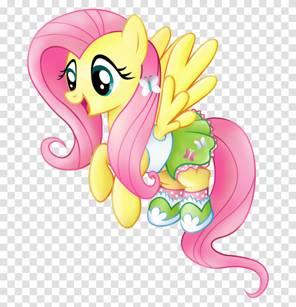 Fluttershy Rainbow Dash Twilight Sparkle Pinkie Pie Mlp Fluttershy Wearing Clothes, Toy, Sea Life Transparent Png