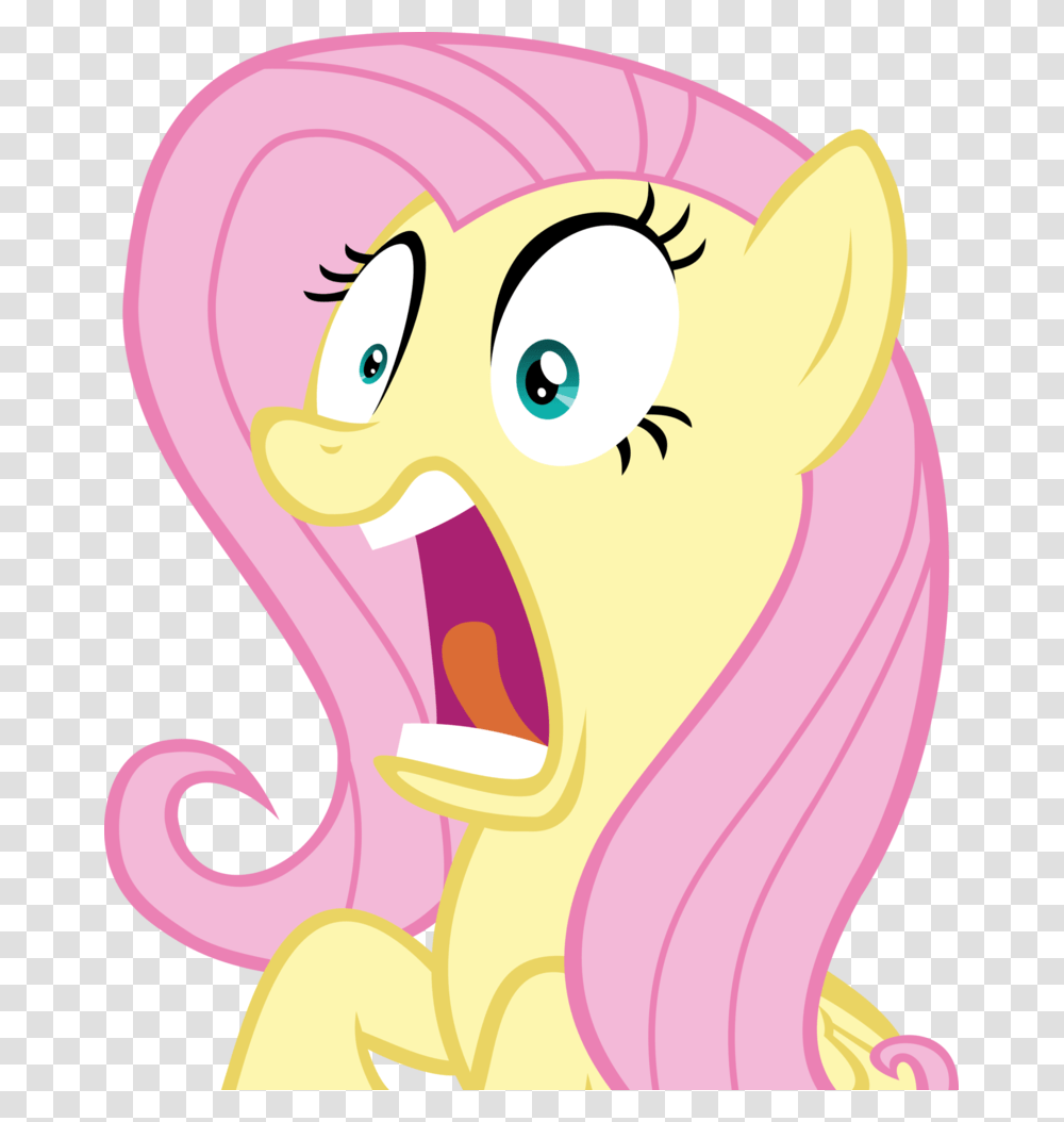 Fluttershy Shocked By Spyro Rainbow Dash And Fluttershy Shocked, Ear, Mouth, Lip, Mammal Transparent Png