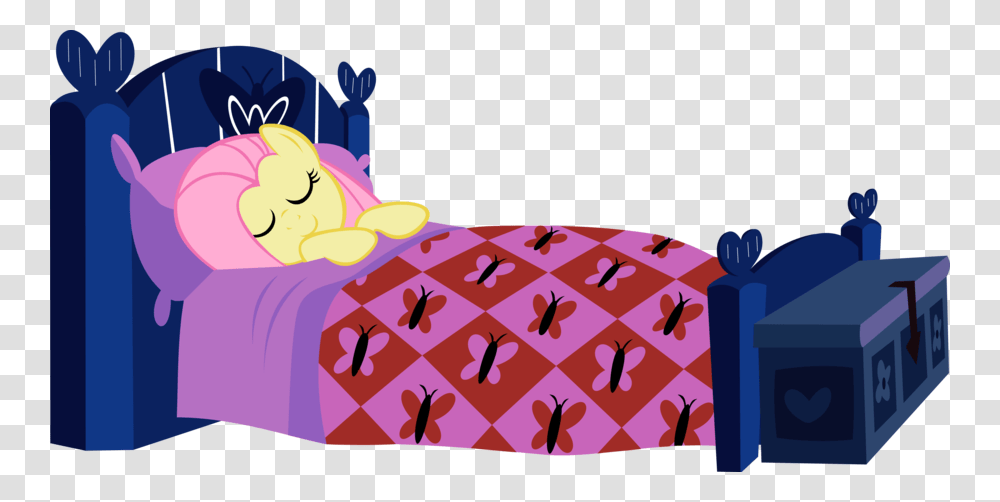 Fluttershy Sleeping In Bed Clipart Fluttershy My Little Pony Fluttershy Sleeping, Sweets, Food, Confectionery, Outdoors Transparent Png