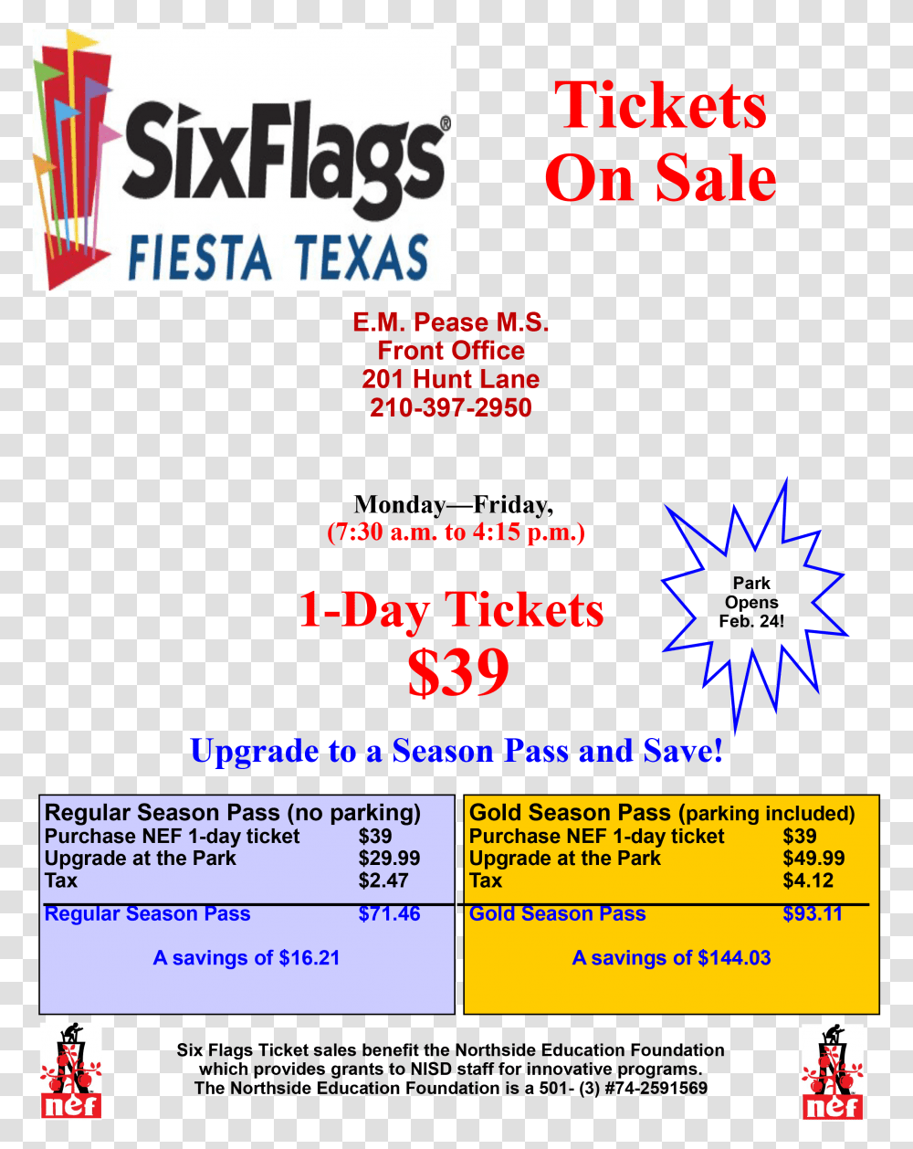 Flyer Of Six Flags Day Passes For 39 Six Flags Great Adventure, Poster, Advertisement, Paper, Brochure Transparent Png
