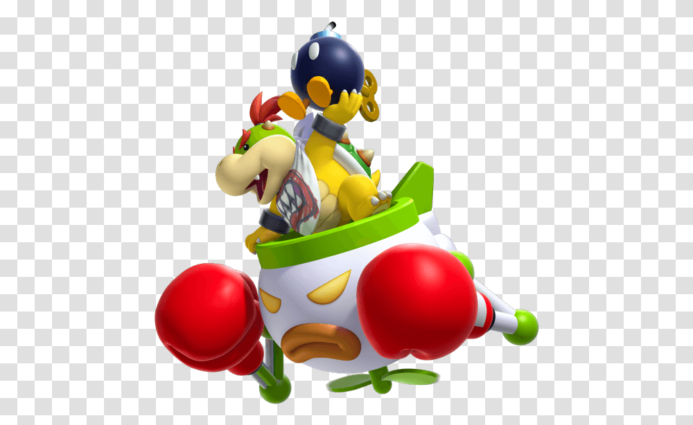 Flying Across The Screen Holding A Bomba Mario Bros Bowser Jr, Birthday Cake, Dessert, Food, Sweets Transparent Png