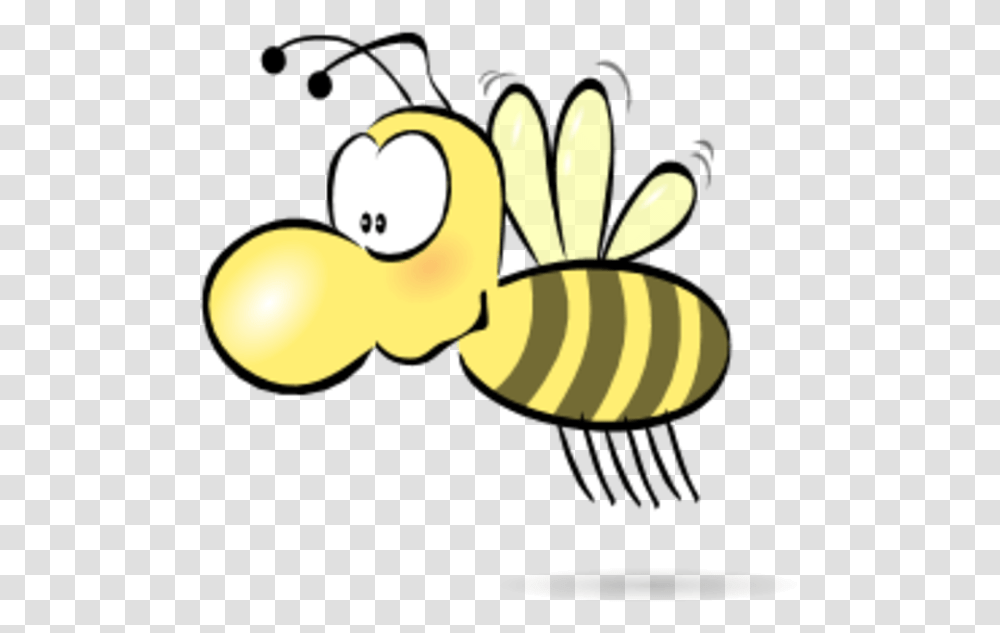 Flying Bee Clipart Bee With A Nose, Animal, Invertebrate, Insect, Honey Bee Transparent Png