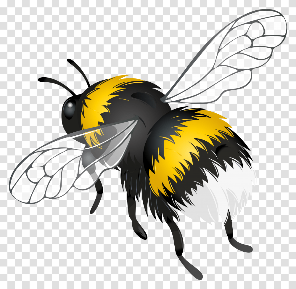 Flying Bee Clipart Clip Art Flying Bee, Apidae, Insect, Invertebrate, Animal Transparent Png