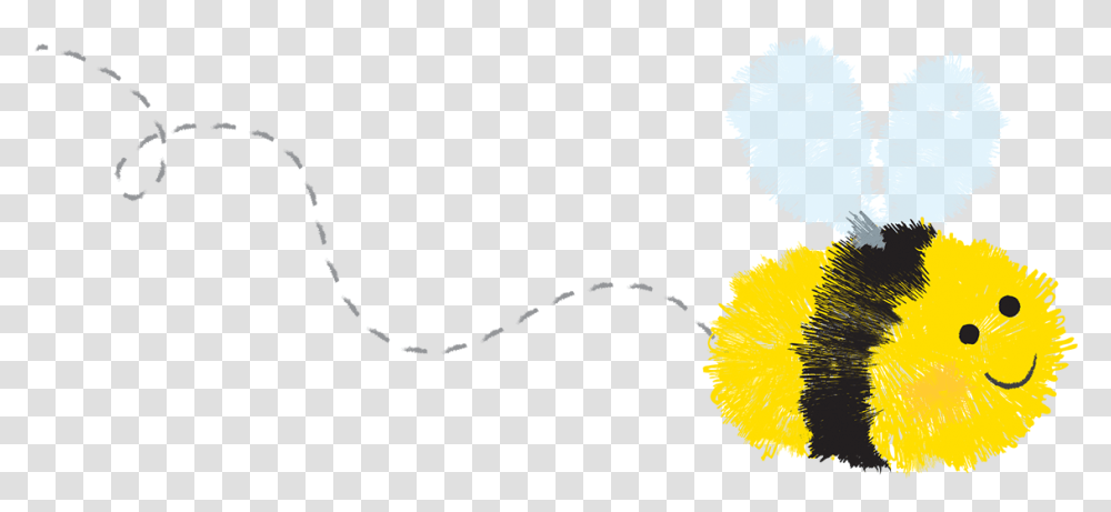 Flying Bee Flying Cute Bee, Plant, Flower Transparent Png