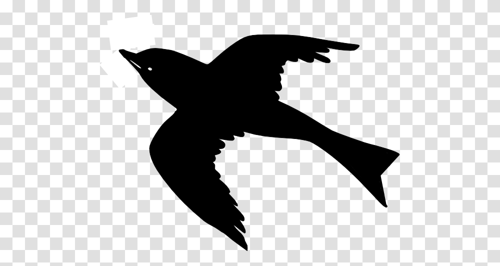 Flying Bird Clip Art, Silhouette, Animal, Blackbird, Agelaius Transparent Png