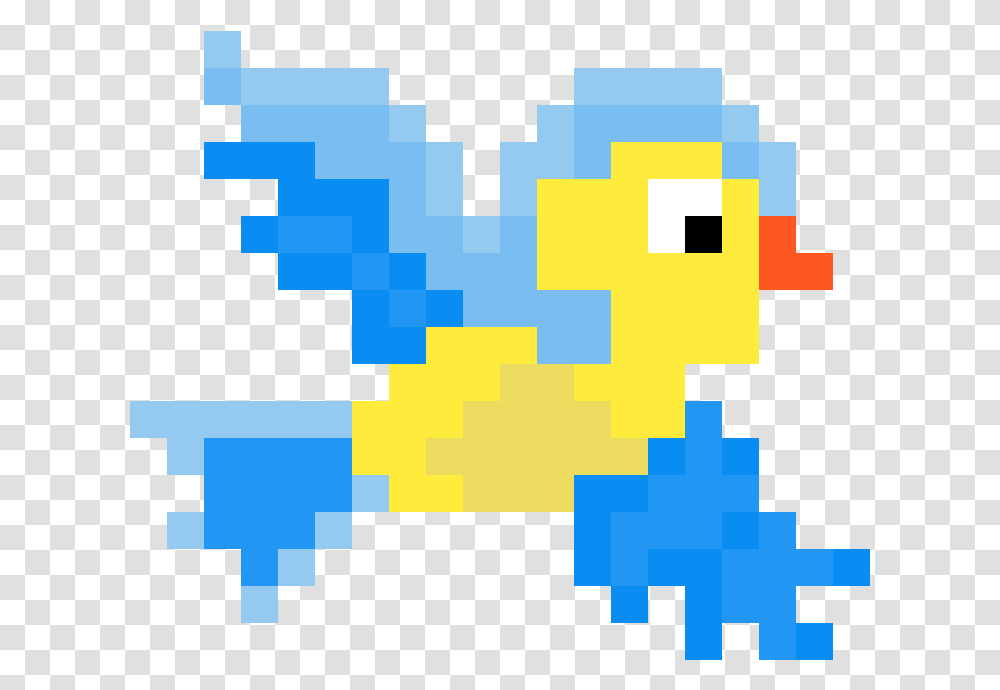 Flying Bird Pixel Art, Pac Man Transparent Png