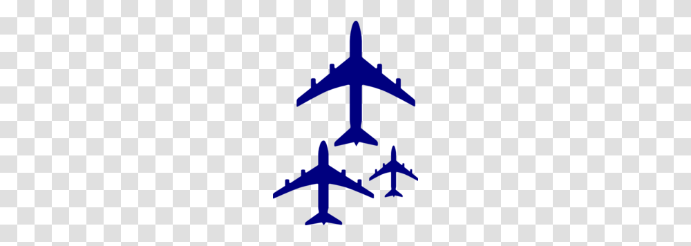 Flying Blue Airplanes Clip Art, Cross, Silhouette Transparent Png