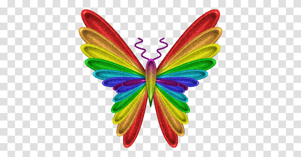Flying Butterfly Gif Happy Birthday Rainbow Butterfly, Light, Ornament, Animal, Pattern Transparent Png