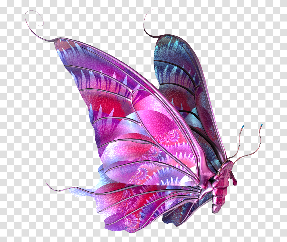 Flying Butterfly Hd, Purple, Pattern Transparent Png
