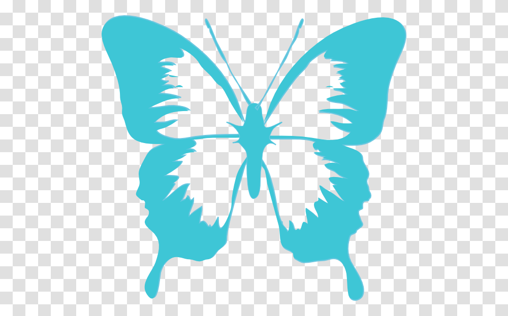 Flying Butterfly Outline Clipart Collection, Pattern, Ornament, Stencil Transparent Png