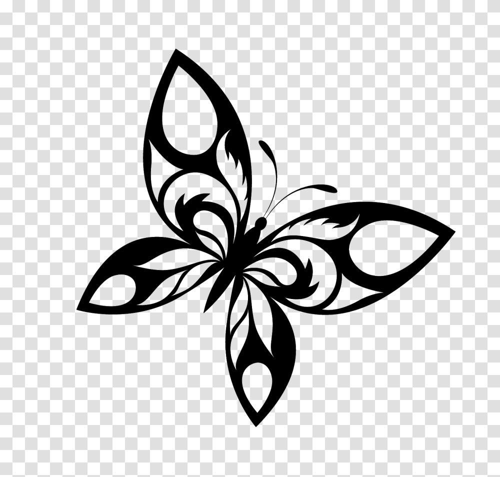 Flying Butterfly Tattoo, Floral Design, Pattern Transparent Png