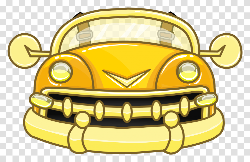 Flying Clipart Car Club Penguin Car, Gold, Vehicle, Transportation, Automobile Transparent Png