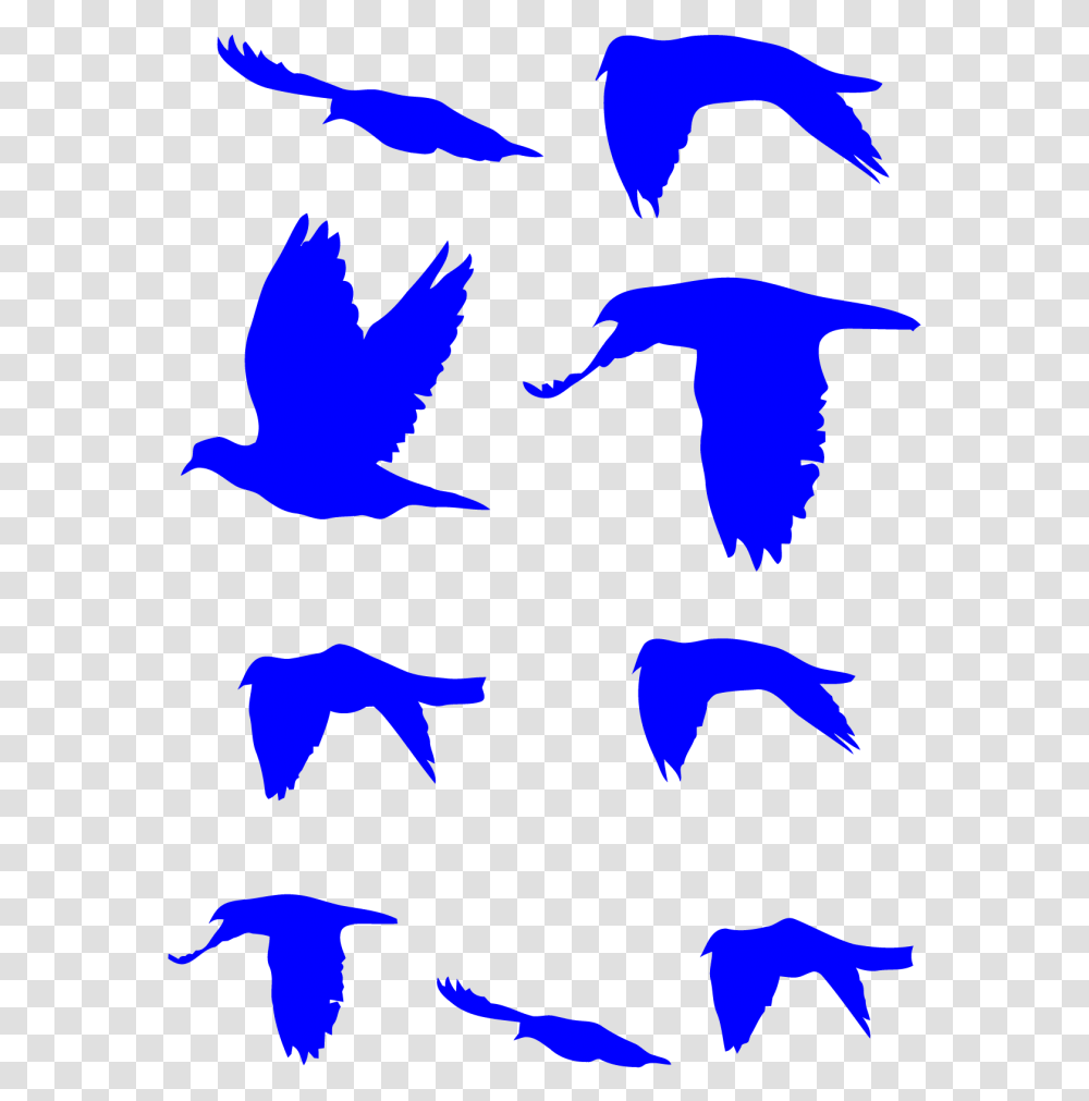 Flying Doves Decal Pack Vogelschwarm Tattoo, Silhouette, Bird, Animal Transparent Png
