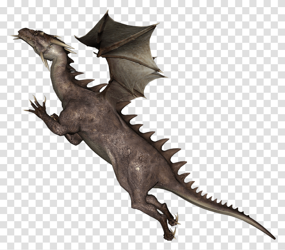 Flying Dragon Dragon Fantasy Monster, Lizard, Reptile, Animal Transparent Png