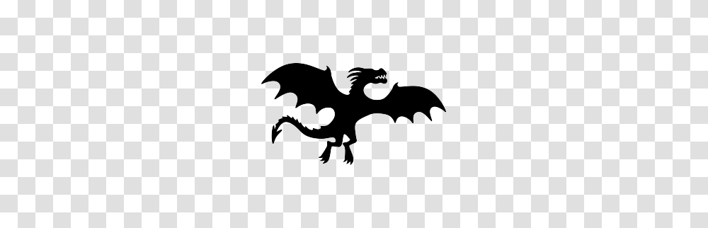 Flying Dragon Silhouette Free Silhouettes, Stencil Transparent Png