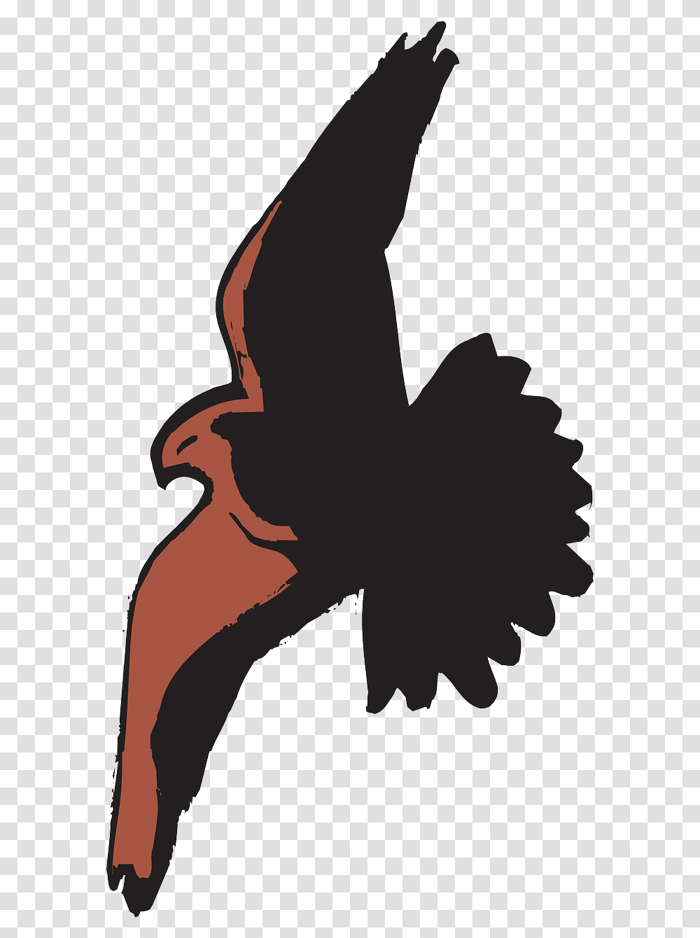Flying Eagle Illustration, Silhouette, Animal, Bird, Person Transparent Png