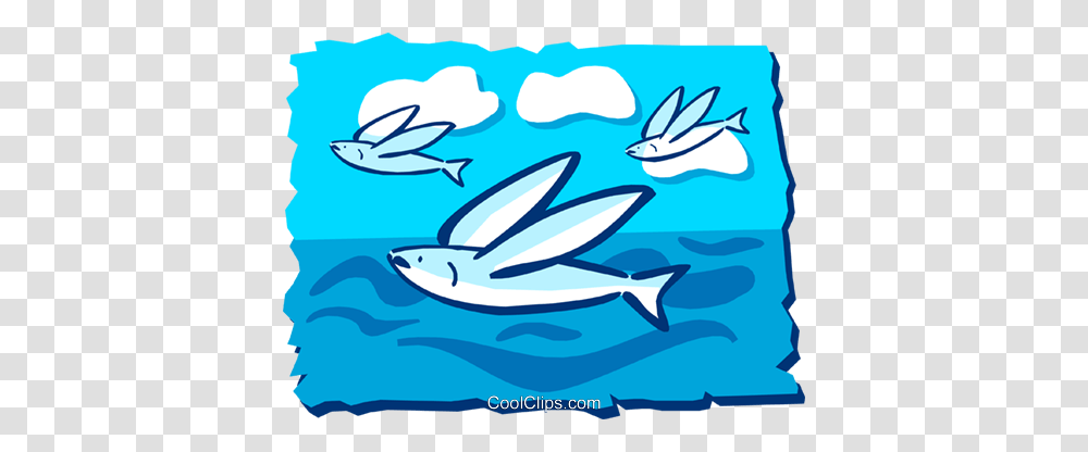 Flying Fish Royalty Free Vector Clip Art Illustration, Tuna, Sea Life, Animal, Bonito Transparent Png