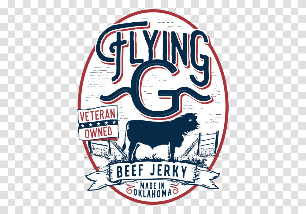 Flying G Poster, Label, Advertisement, Cow Transparent Png