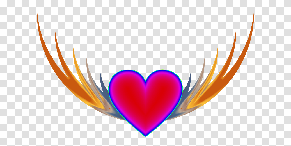 Flying Heart Clip Art, Light, Fractal, Pattern Transparent Png